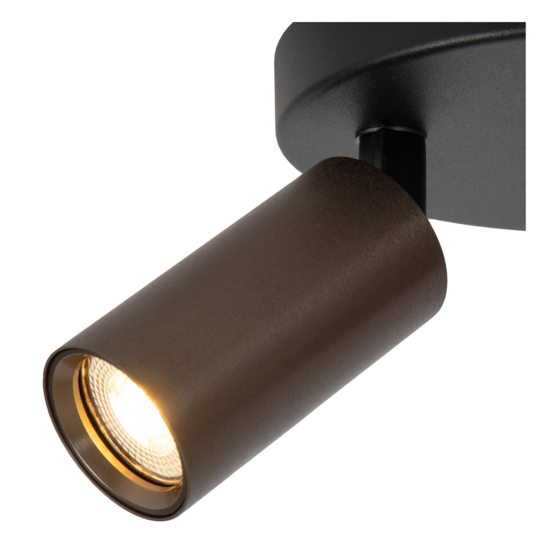 Lucide RITMO - Ceiling spotlight - Ø 15 cm - 2xGU10 (MR11) - Coffee